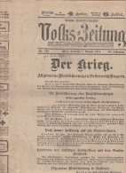 Kleine Oesterreichische Volks-Zeitung - 1. August 1914 - Der Krieg - Allgemeine Mobilisierung (65423) - Altri & Non Classificati