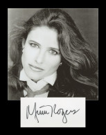 Mimi Rogers - Actrice Américaine - Carte Signée + Photo - 90s - Acteurs & Comédiens