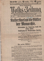 Kleine Oesterreichische Volks-Zeitung - 23. November 1916 - Kaiser Karl An Die Völker Der Monarchie (65425) - Altri & Non Classificati