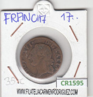 CR1595 MONEDA FRANCIA LUIS XVI  17..  MC - Altri & Non Classificati