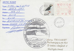 Norway  Mizex 1987 Project Arctic Flight From ENSB To ENSB 7.4.1987 (MZ170C) - Polar Flights