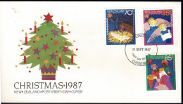 New Zealand 1987 Christmas FDC - FDC