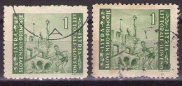 ISTRIA E LITORALE SLOVENO 1946. Tiratura Di Zagabria, Dent. 12, Sass. 53, USED - Jugoslawische Bes.: Slowenische Küste