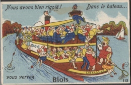 41 - BLOIS - Carte à Système - NOUS AVONS BIEN RIGOLE ! DANS LE BATEAU VOUS VERREZ..... BLOIS - RCPA 01 - Blois