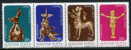 HUNGARY 1977 Stamp Day: Art Treasures MNH / **.  Michel 3209-12 - Unused Stamps