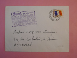 DB18  FRANCE BELLE LETTRE  JEANNE D ARC   1971 BREST A TOULON  +POMPIDOU +AFF. PLAISANT+++ - 1960-.... Briefe & Dokumente