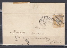 Brief Naar GC28 PARIS Naar Paris - 1871-1875 Ceres