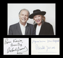Maaïke Jansen & Roland Giraud - Cartes Dédicacées + Photo - 90s - Acteurs & Comédiens
