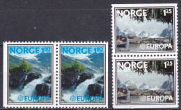 NO239 – NORVEGE - NORWAY 1977 – EUROPA PAIRS - Y&T # 698a/99a MNH 5,50 € - Neufs