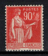France : Y&T N° 285 MH, *, Charniéré(s). TB !!!! - 1932-39 Paz