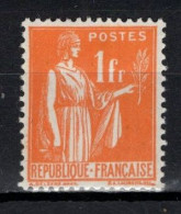 France : Y&T N° 286 MH, *, Charniéré(s). TB !!!!  - 1932-39 Paz