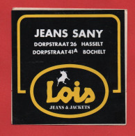 ▲ 004 AUTOCOLLANT ▲ LOIS JEANS  SANY  HASSELT BOCHELT  / BOUTIQUE VETEMENT - Stickers