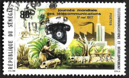 SENEGAL  1977  - YT  460  -   Télécommunications -  Oblitéré - Senegal (1960-...)