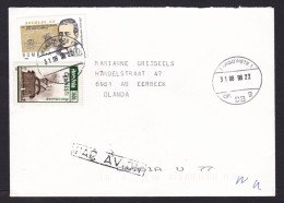 Romania: Airmail Cover To Netherlands, 1998, 2 Stamps, Marconi, Telegraph, Technology, Church, Inflation (traces Of Use) - Lettres & Documents