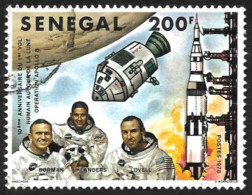 SENEGAL  1978  - YT  502  -  Apollo 8 -  Oblitéré - Senegal (1960-...)