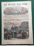 1862 S. M. GUILLAUME III ROI DES PAYS BAS À PARIS - RUE MONTELIVEDO - NAPLES - LE MONDE ILLUSTRÉ - 1850 - 1899