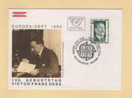 FDC - 1983 - N°1572 - Europa - Victor Franz Hess - Physicien Prix Nobel - FDC