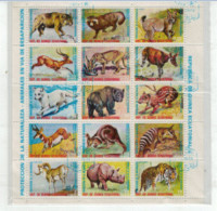 Guinée Equatoriale - "Protection De La Nature Et Des Animaux" - Feuillet Oblitéré N° 54 + PA De 1975 - Guinée Equatoriale