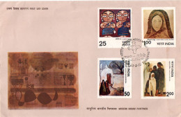 India  - 1978   -  Modern India Painting - FDC.( Condition As Per Scan ) - Lettres & Documents