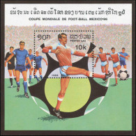 LAOS 1986 - BF 88 ; Block 109 ; Sc 684 MNH Football - Laos