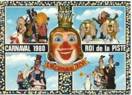 Carte Postale, CARNAVAL De NICE 1980, Roi De La Piste. - Carnaval