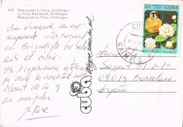 51866. Postal Aerea CAIMITO (Artemisa) Cuba 1992. Vista Restaurante La Verja De CIENFUEGOS - Covers & Documents