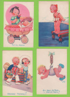 ILLUSTRATEUR: BÉATRICE MALLET - ENFANTS - LOT DE 4 CARTES- Envoi FRANCE 1.30 Euros - Mallet, B.