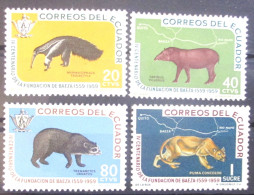 Ecuador  1960  Animals 4 V  MNH - Ecuador