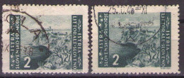 ISTRIA E LITORALE SLOVENO 1946. Tiratura Di Zagabria, Dent. 12, Sass. 55, USED - Joegoslavische Bez.: Slovenische Kusten