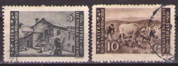 ISTRIA E LITORALE SLOVENO 1946. Tiratura Di Zagabria, Dent. 12, Sass. 57,58 USED - Occup. Iugoslava: Litorale Sloveno