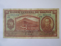 Bolivia 20 Bolivianos 1928 Banknote See Pictures - Bolivie
