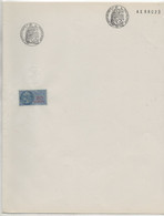 TIMBRES FISCAUX DE FRANCE Papier Timbré Neuf  D243 FIL 1956 COMPLETE AU TARIF DE 1960 Pr Timbre Humide à L'extraordinair - Other & Unclassified