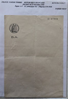 FISCAUX  FRANCE PAPIER TIMBRE Neuf  D174 6F DA  1938 - Other & Unclassified