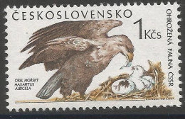 CSR 1986, CZECHOSLOVAKAI, 1 X 1v, MNH - Águilas & Aves De Presa