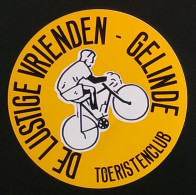 AUTOCOLLANT DELUSTIGE VRIENDEN - TOERISTENCLUB  -GELINDE - VÉLO CYCLISME CYCLISTE SPORT - BELGIQUE BELGIUM BELGIË - Stickers