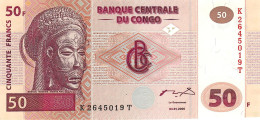 CONGO P97e  50 Francs 2022 Signature 3 #KF/B  OBERTHUR UNC. - República Democrática Del Congo & Zaire