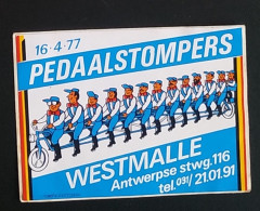 AUTOCOLLANT PEDAALSTOMPERS - WESTMALLE - 16 AVRIL 1977 - VÉLO CYCLISME CYCLISTE SPORT - BELGIQUE BELGIUM BELGIË - Stickers