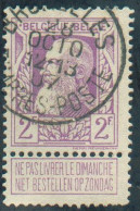 N°80 - 2Fr. GROSSE BARBE obl. Sc BRUXELLES TIMBRES-POSTE 28 Octo. 07 idéalement Apposée. - TB - 21582 - 1905 Thick Beard