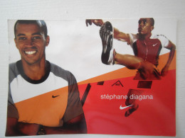 CARTE POSTALE STEPHANE DIAGANA AVEC AUTOGRAPHE DU CHAMPION - Athlétisme