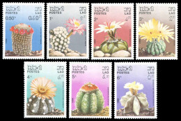 LAOS 1986 - YT 706-712 ; Mi# 952-958 ; Sc 745-751 MNH Cactus - Laos