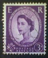 Great Britain, Scott #358, Used(o), 1958, Wilding: Queen Elizabeth II, 3d, Deep Purple - Usati