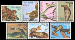 LAOS 1986 - YT 722-728 ; Mi# 929-935 ; Sc 722-728 MNH Snake - Laos