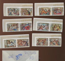 1975 XtMas Noël Michelangelo 702/707+avions.** + 2F  All Mint NH. Cote 38,50 € - Nuevos