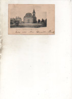 58. CPA - GUERIGNY - L'église Et La Maison D'école -  1904 - Scan Du Verso - - Guerigny