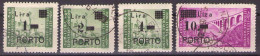 1946 ISTRIA E LITORALE SLOVENO SEGNATASSE,PORTO ,Sass.8-11   TIP Ia,I, USED - Joegoslavische Bez.: Slovenische Kusten