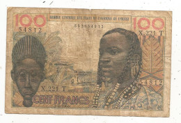 Billet, Banque Centrale Des états De L'Afrique De L'ouest, TOGO, T, 100 Francs, 2-3-1965, 2 Scans - Togo