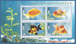 HONG KONG  1993  GOLDFISH  M.S. S.G MS 756  U.M. - Blokken & Velletjes