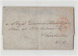 18004 NEW YORK To CHARLESTON - 1853 - WITH TEXT - 1845-47 Emissioni Provvisori