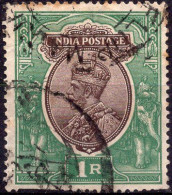 INDIA (BRITISCH OCCUPATION) :1939: Y.155° : 1 Rupee :  Gestempeld / Oblitéré / Cancelled. - 1936-47 Roi Georges VI