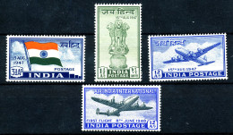 India Independence/Air Mail 1947, 301-3,304, Michel 17,50€ MNH - Neufs